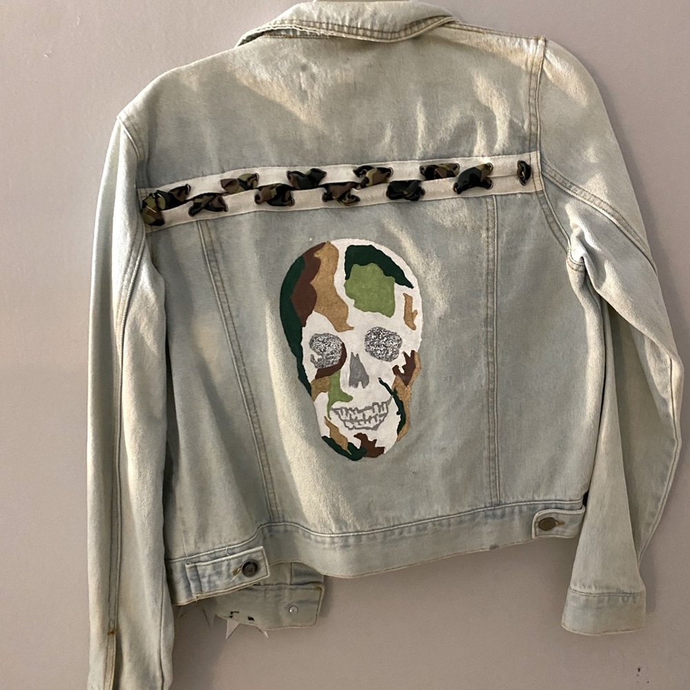 Hand painted Jean Jacket